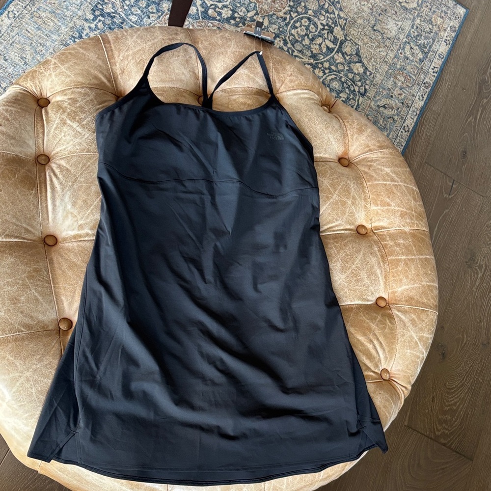 NWT The North Face Black Athletic Fitted Tank Dress Size Large
